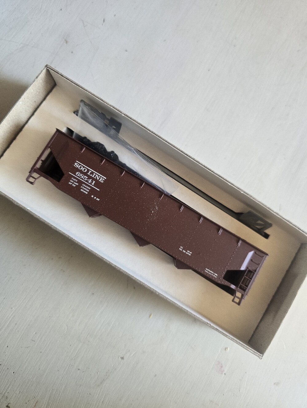 (NWT) HO Scale 1620 Roundhouse SOO LINE 3 Bay Hopper Unbuilt KIT
